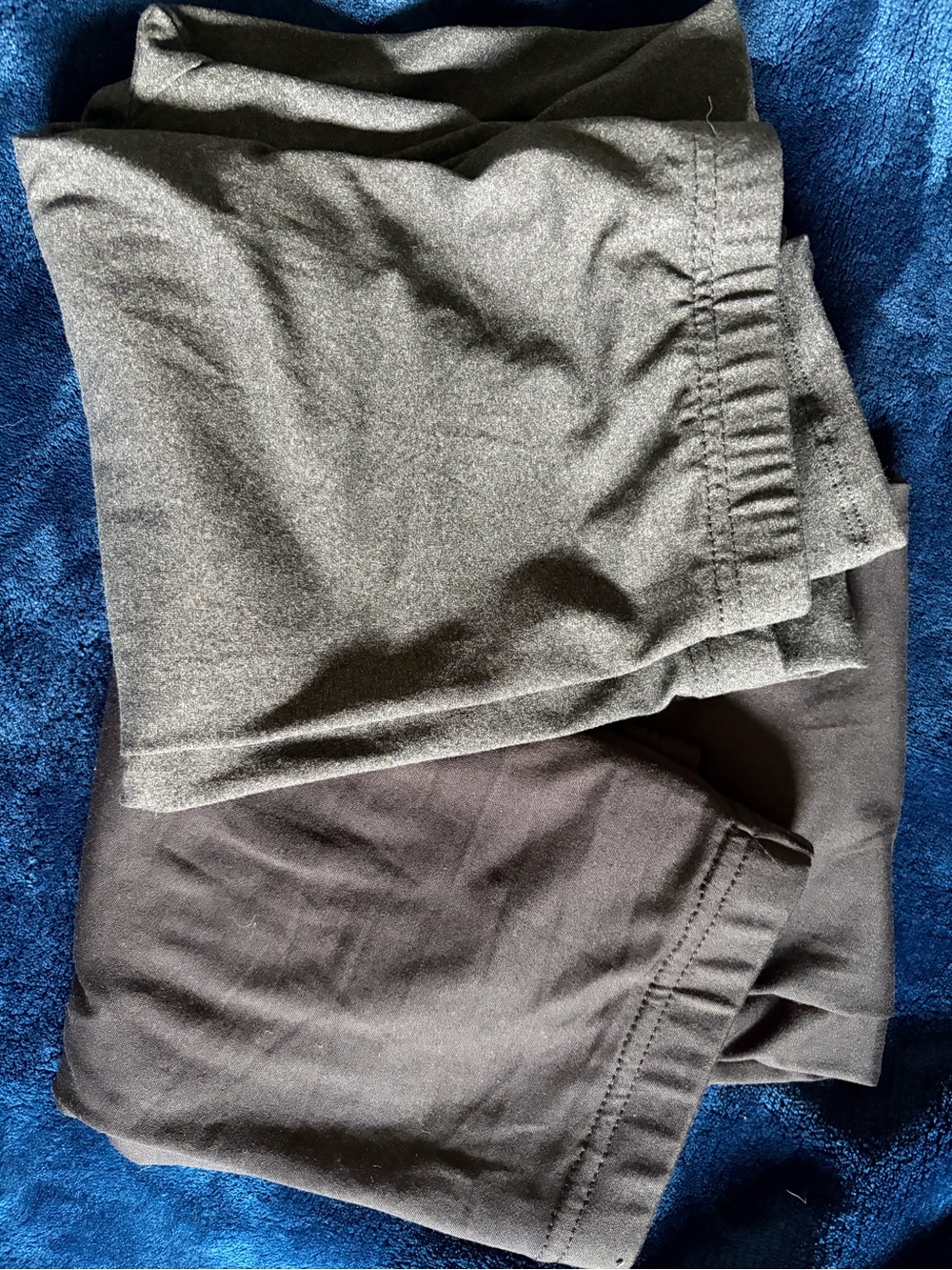 Gray and Black Stretch leggings